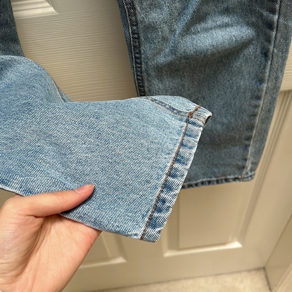 OAK + FORT Blue Mom Jeans - Picture 4 of 10